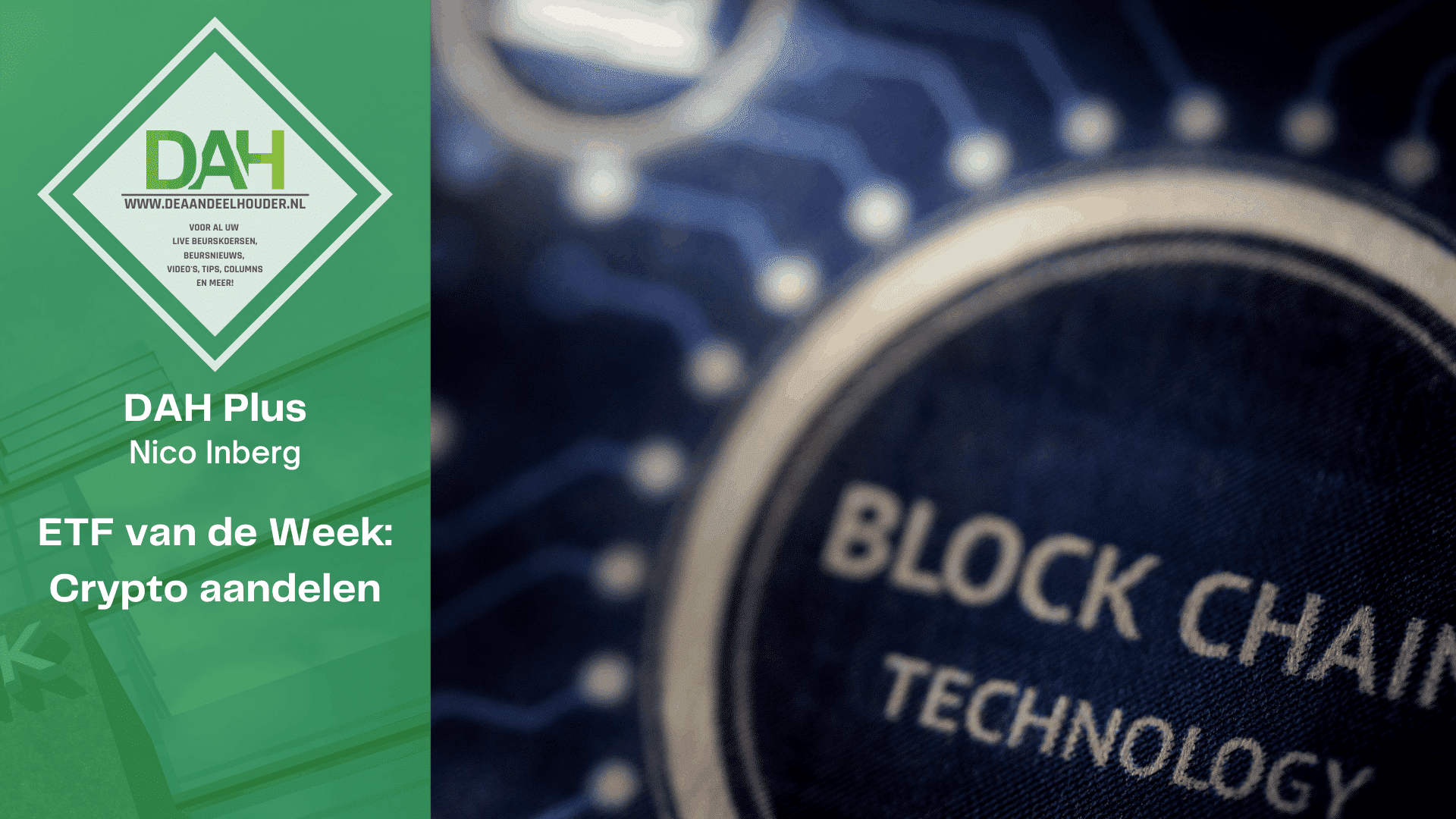 ETF v/d Week: Crypto-aandelen