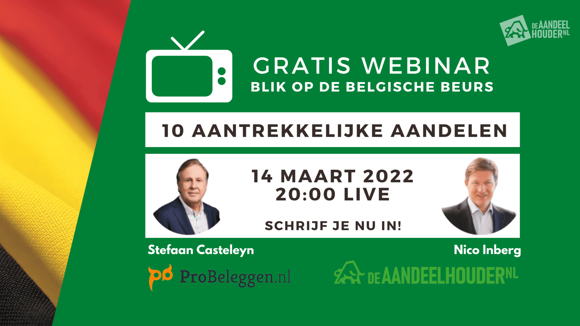 20:00 LIVE: 10 aantrekkelijke aandelen