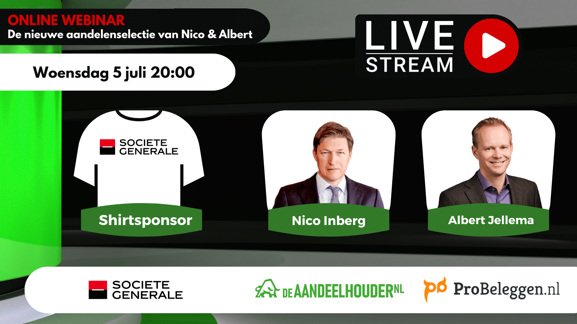 Webinar: De nieuwe aandelenselectie van Nico & Albert